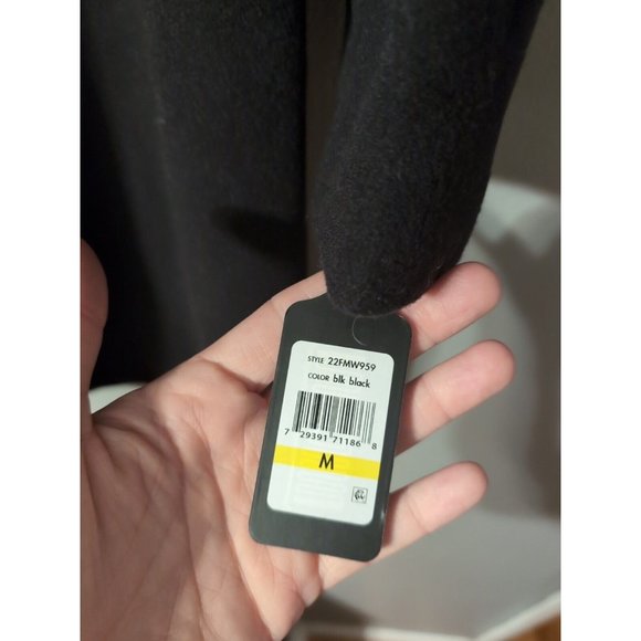 Guess Black Wool Long Pea Coat Women's Size M - Picture 2 of 6